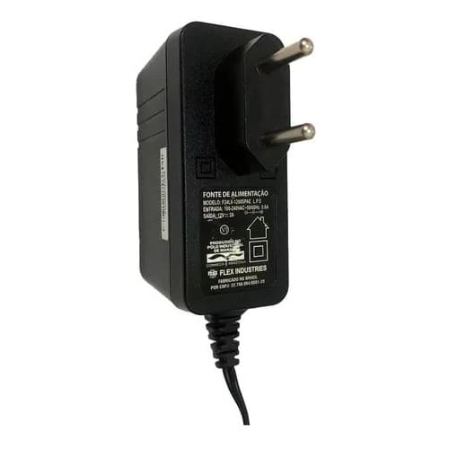 Fonte 12volts 2,0a P4 P/ Colchão Massageador/ Uso Geral