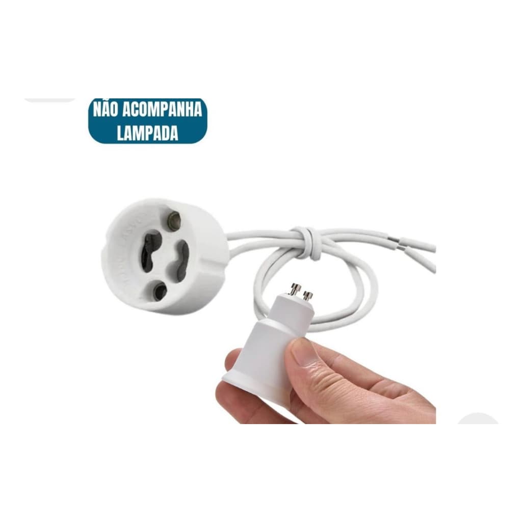 Soquete Para Gu10 kit com 60 pç de Porcelana para  Spot Dicroica