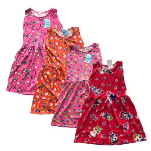 Kit 2 Vestido infantil regata