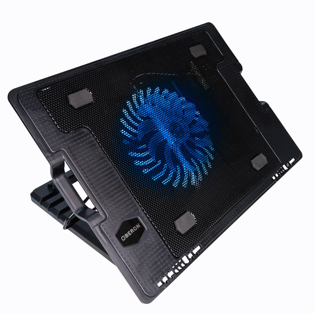 Base Suporte Notebook Cooler Com Led Gamer Ergonomico Até 17 Polegadas
