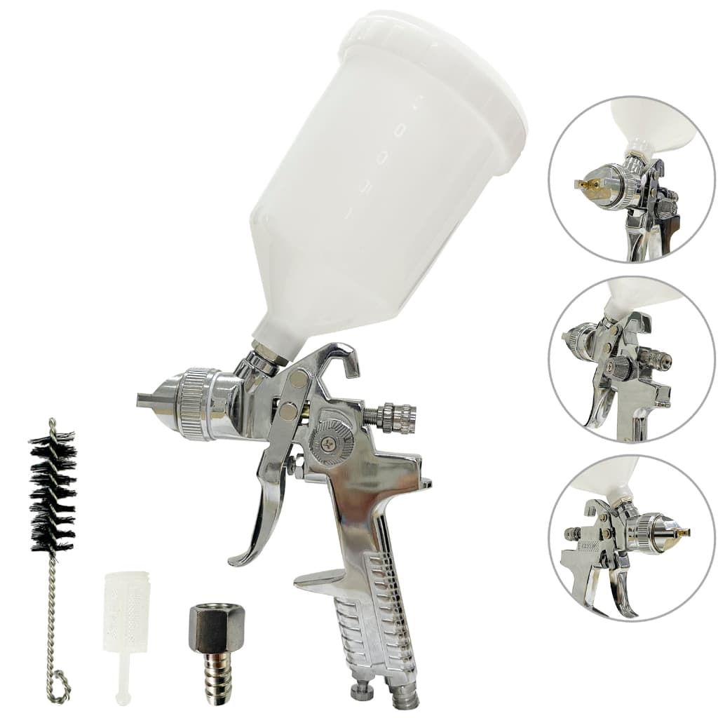 Pistola De Pintura Automotiva Profissional Bico 1.4 600 Ml Hvlp 827 Premium