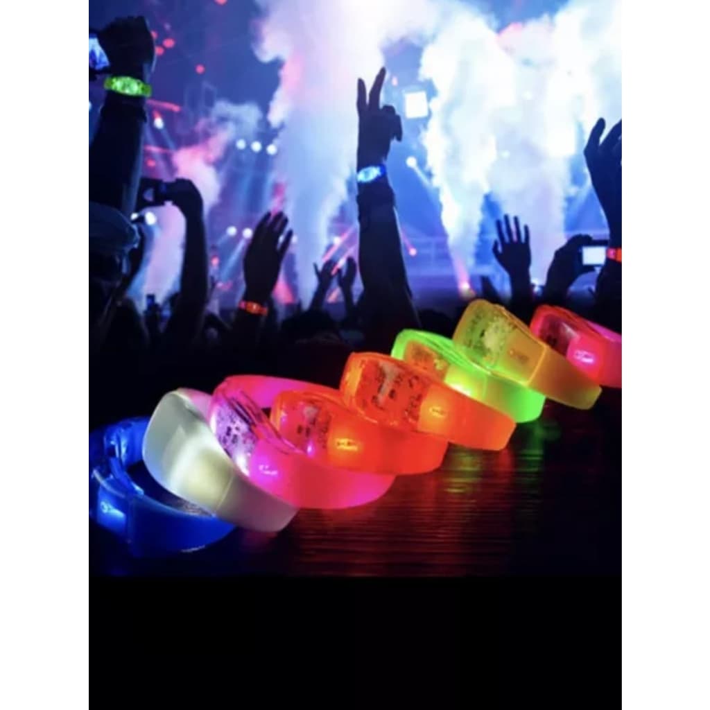 Pulseira De Led Funciona Com Música E Som