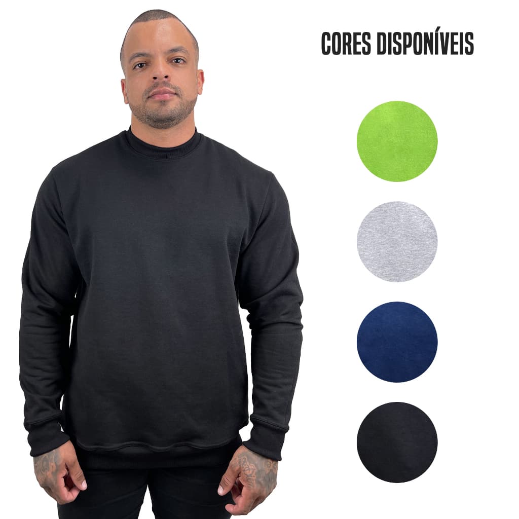 Blusa De Moletom Sem Bolso Sem Capuz Masculina Unissex Casaco Promoção