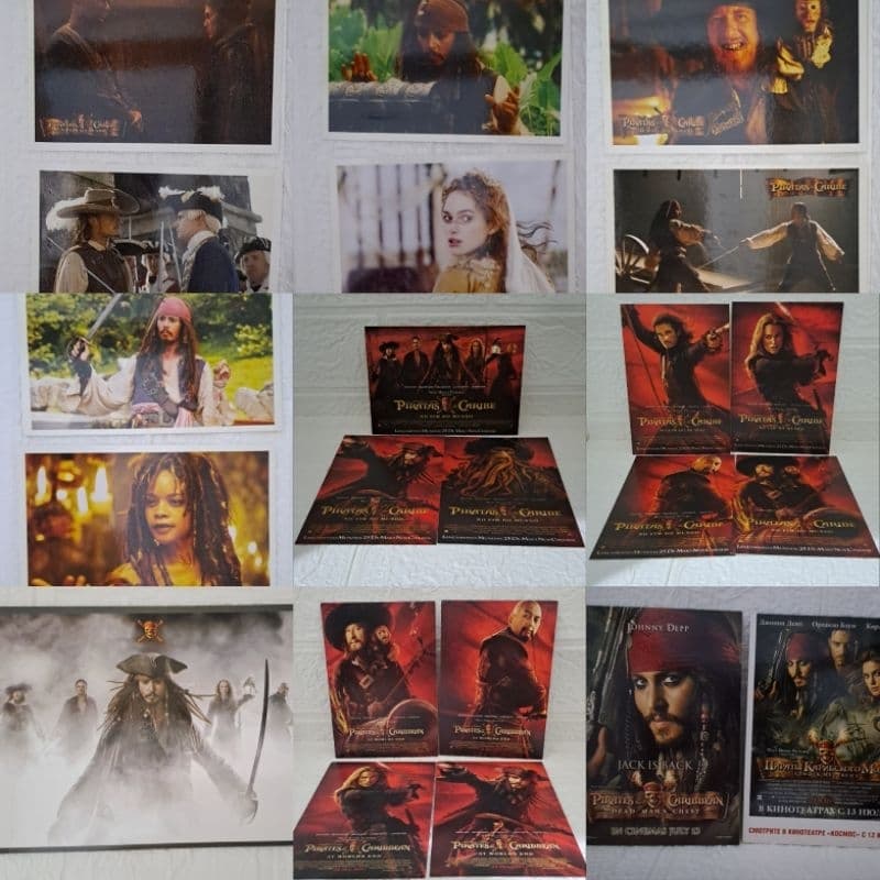 Cartões Postais Piratas do Caribe - Nacionais e Importados