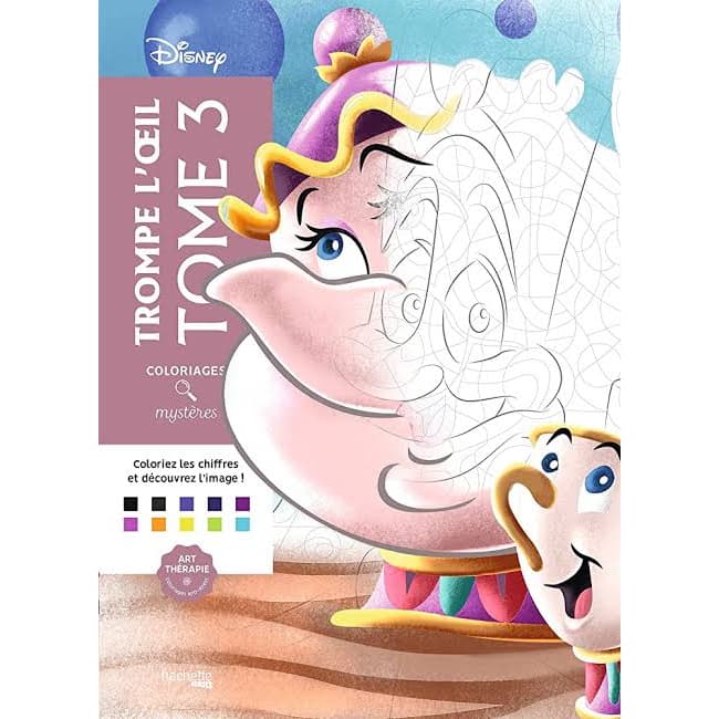 Livro Pintura numerada Disney Portraits Tome 3