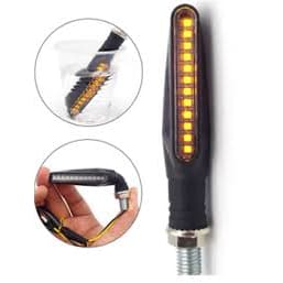 Par de Pisca Alerta, Luz do indicador de direção Para moto - Amarelo