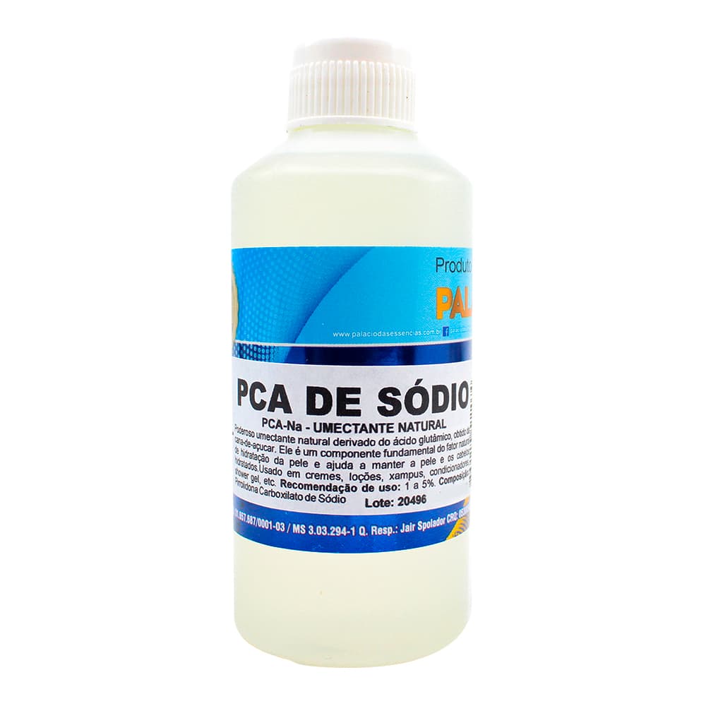 PCA de Sódio (PCA-Na – Umectante Natural) ajuda a manter a pele e os cabelos hidratados– 100 ml