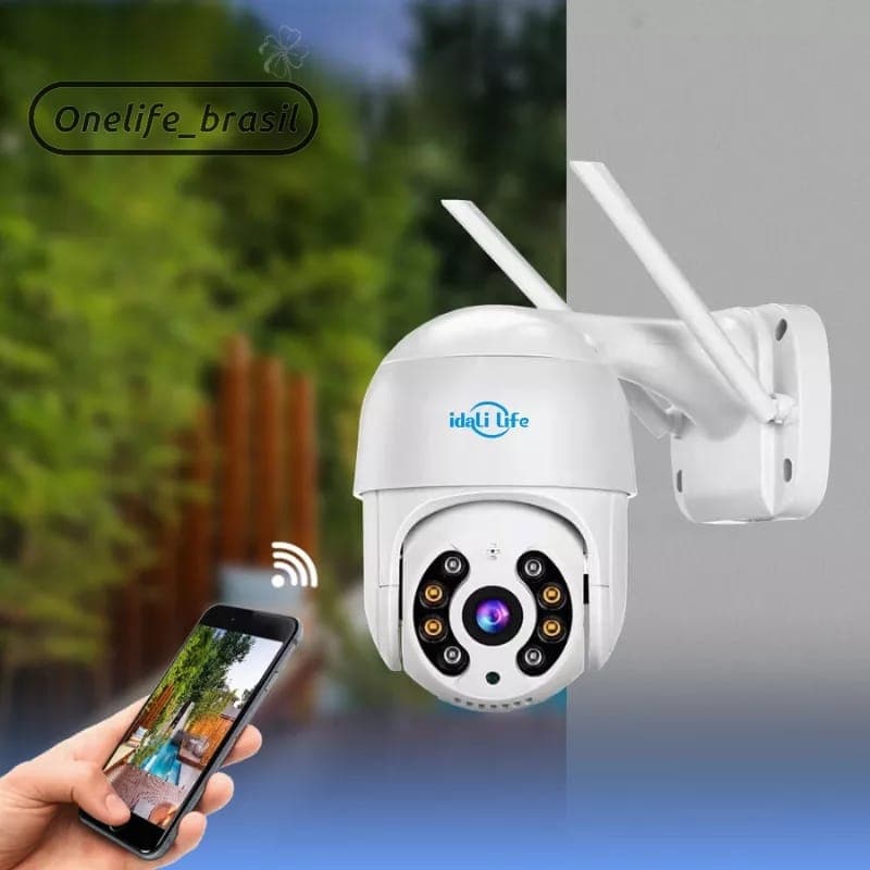 Câmera De Segurança Wi-fi Externa Resistente a água Full HD Monitoramento APP DAFU Speed Idali Life
