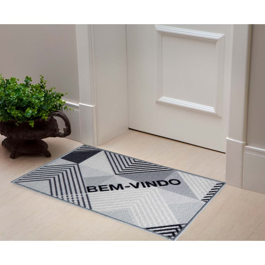 Tapete De Porta Estampado Bem Vindo 40cm x 60 cm Capacho Corttex