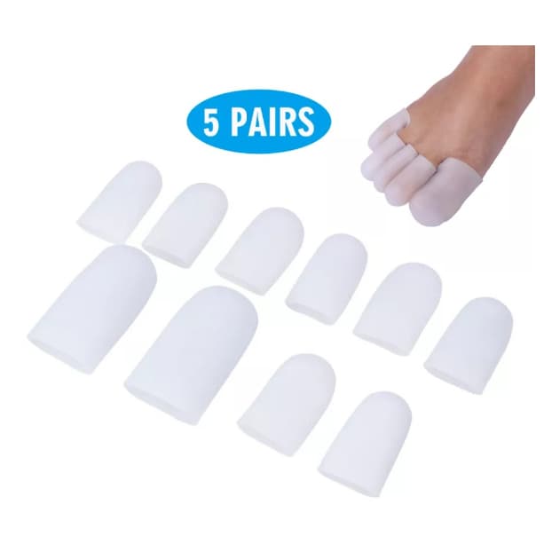 Kit Protetores Dedos Dos Pés - Silicone respirável 10pcs - Dedeira