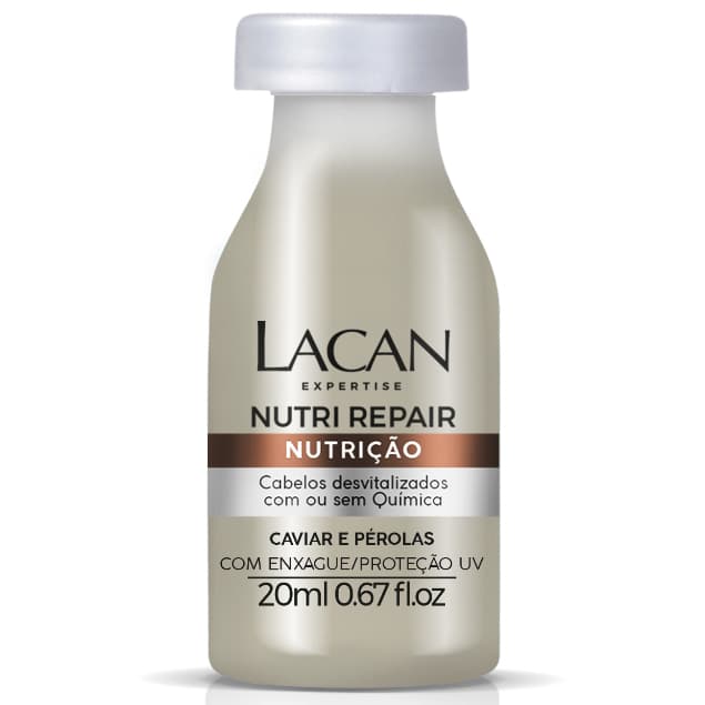 Ampola Superdose Nutri Repair Caviar e Pérolas Lacan - 20ml