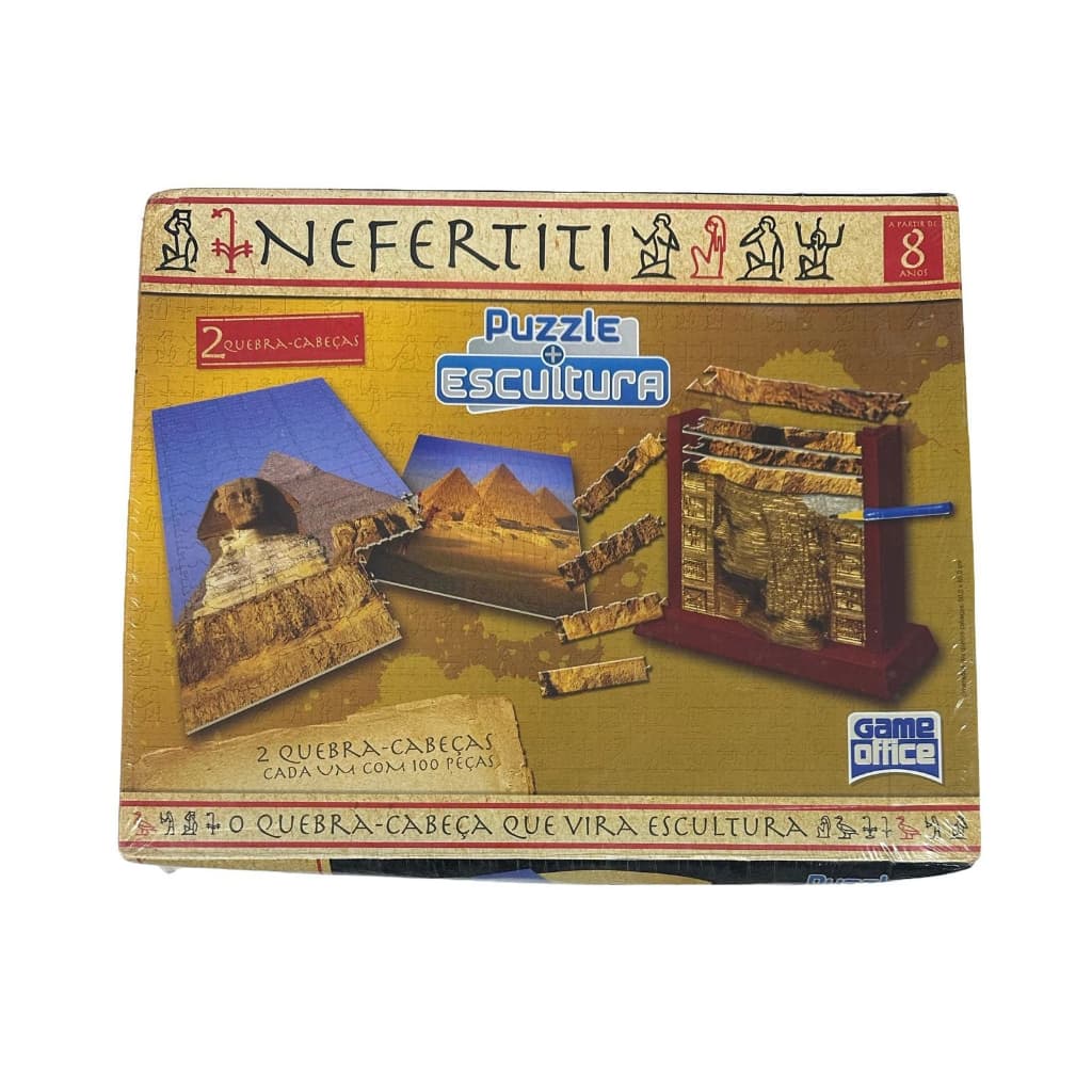 Quebra Cabeça Nefertiti E Escultura - 2 Quebra Cabeças