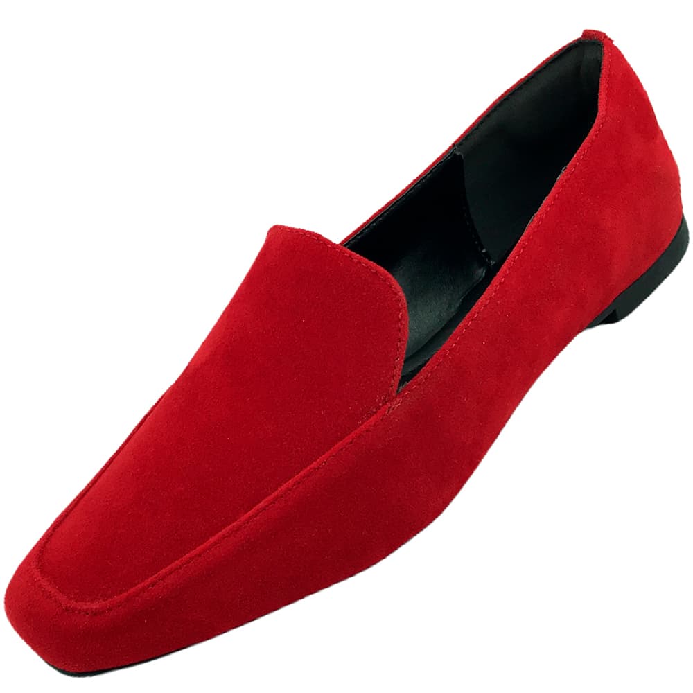 Sapato Mocassim Camurça Feminino Confort Casual Liso Tons Pastel Colorido Moda Tendência Promoção