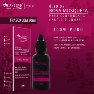 Óleo De Rosa Mosqueta 30ml - 100% Puro - Max Love