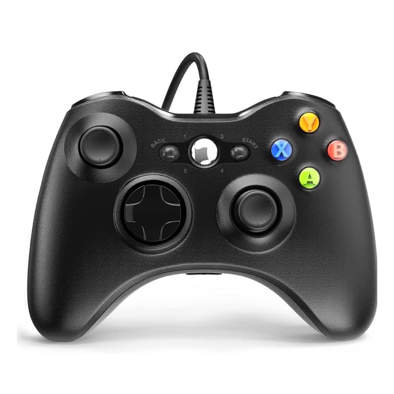 Controle De Xbox 360 Com Fio Para Video Game e PC/ Fat E Pc Joystick Jogo