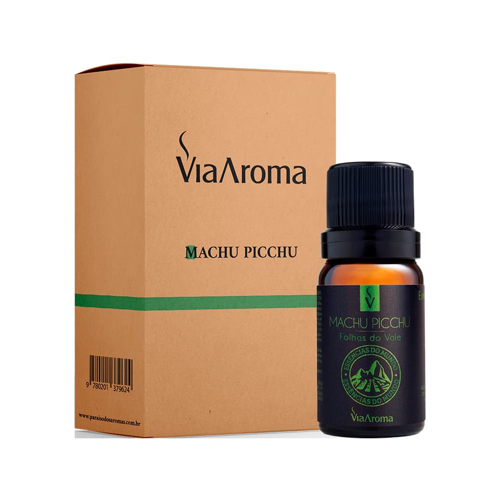 Essência Machu Picchu Via Aroma 10ml Linha Mundo Para Aromatizador e Difusor de Aromas