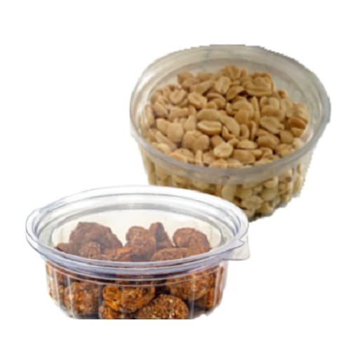 Pote Redondo 250ml Cristal Tampa Articulada 100 Unidades