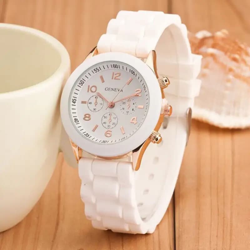 Relógio feminino silicone