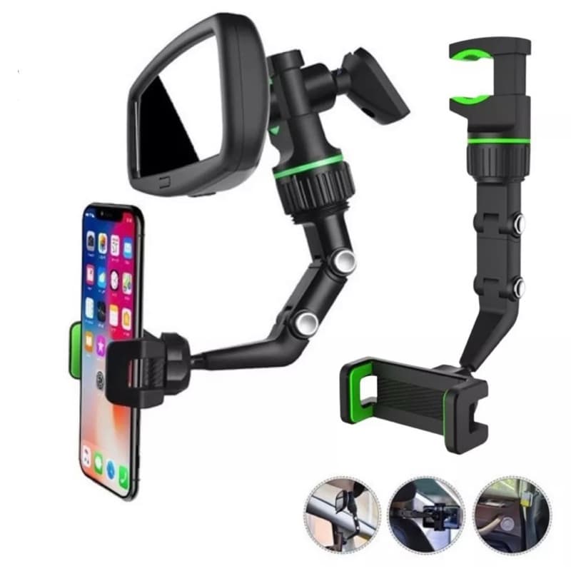 Suporte Multifuncional Carro Espelho Retrovisor e Mesa universal GPS para celular automóvel