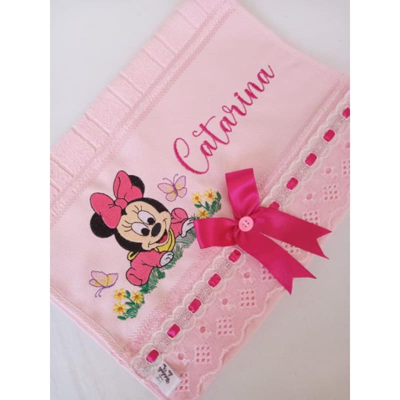 TOALHA LAVABO BORDADA MINNIE BABY