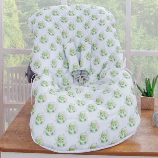 Capa Para Bebê Conforto Estampada Menino Universal Acolchoada Macia Algodão Protetor Lavável Enxoval Luxo Carro Carrinho