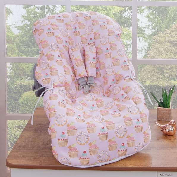 Capa para Bebê Conforto Estampada Menina