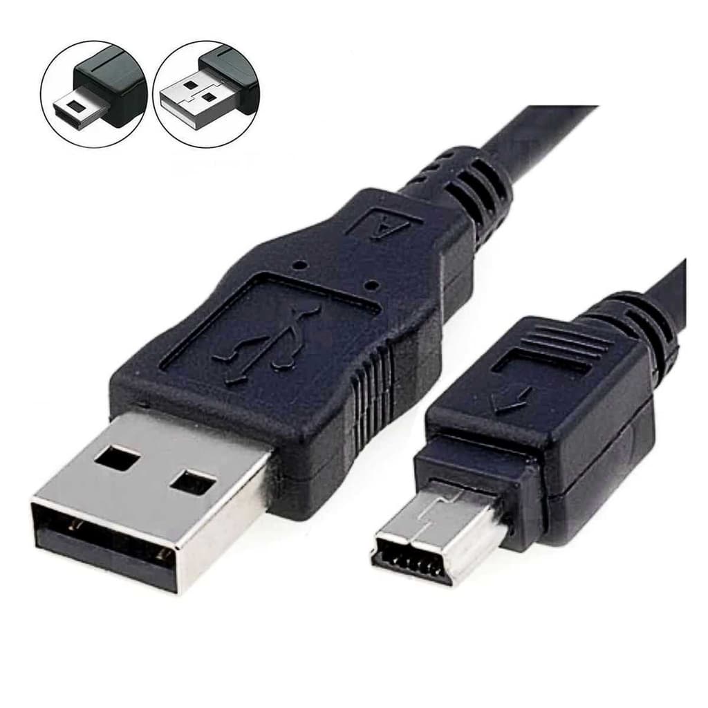 Cabo Mini USB V3 5 Pinos 1,5 Metros, Ps3, Camera etc ws