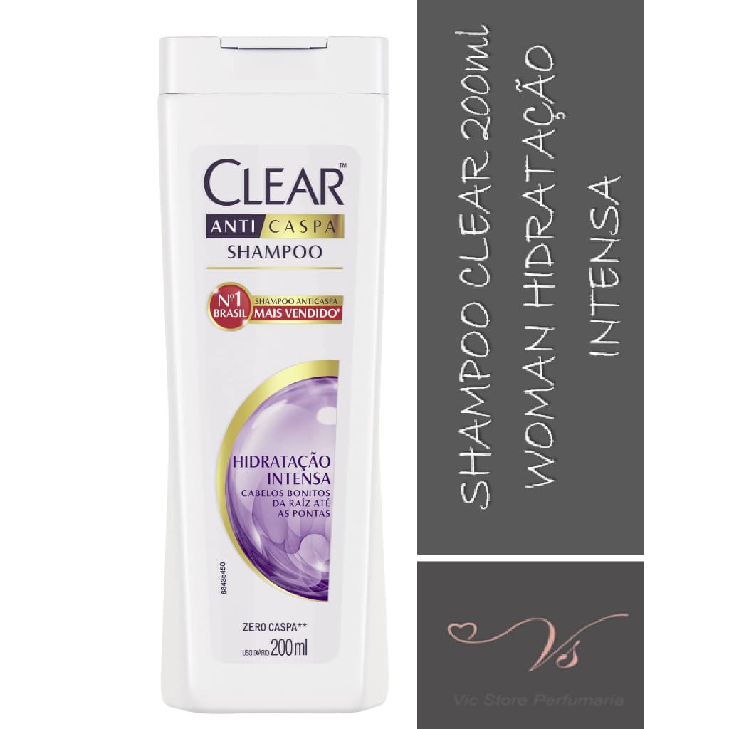 Shampoo Anticaspa Clear Feminino Hidratação Intensa 200ml