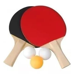 Kit Ping Pong Tênis Mesa 2 Raquetes 3 Bolinhas menor preço