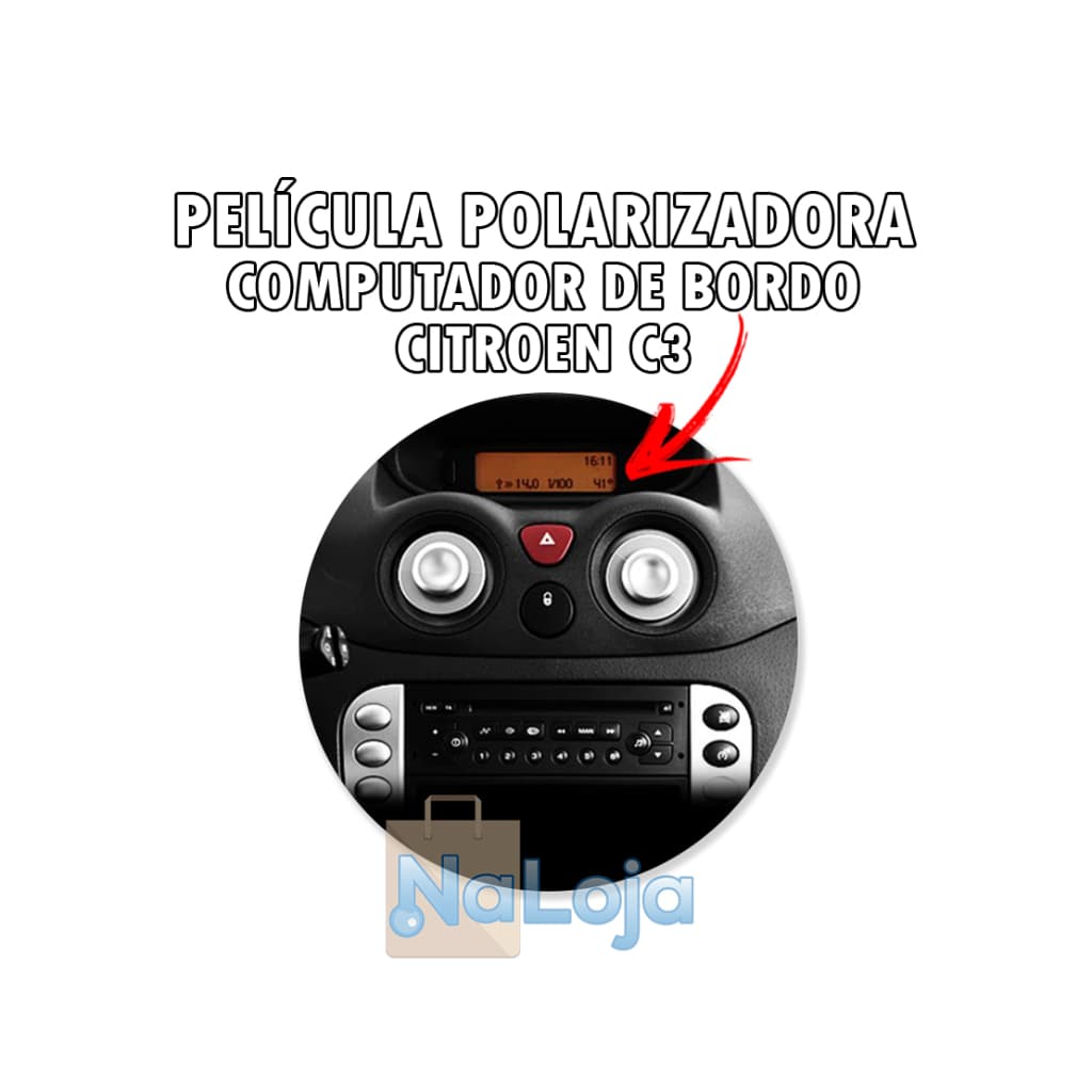 Pelicula Polarizada Citroen C3 Computador De Bordo