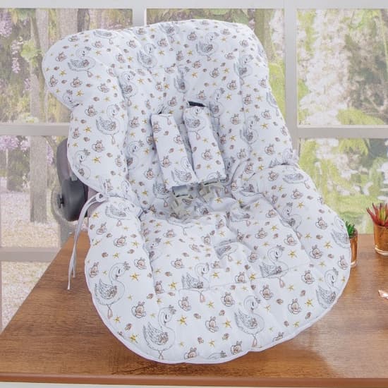 Capa para Bebê Conforto com Protetor de Cinto Estampado Menina