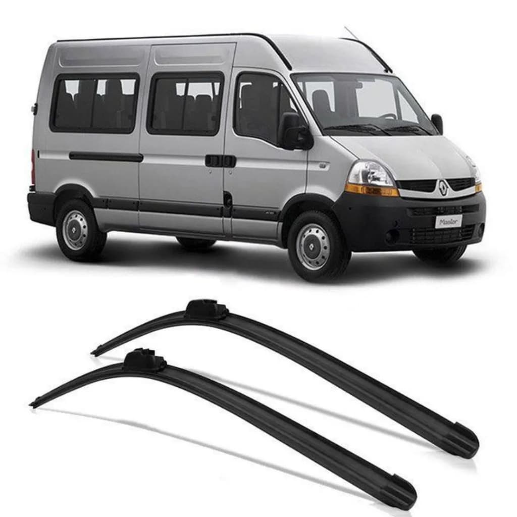 PAR palheta limpador para-brisa Renault Master 2006 2007 2008 2009 2010 2011 2012 encaixe gancho