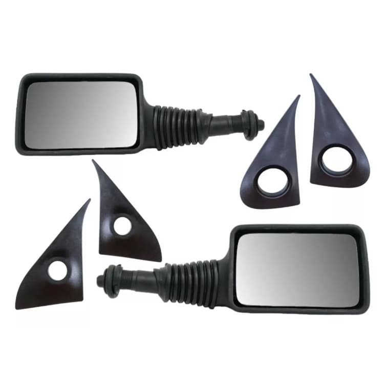 Par Retrovisor Uno Elx 2 ou 4 Portas 1984 a 2000 com Acabamentos