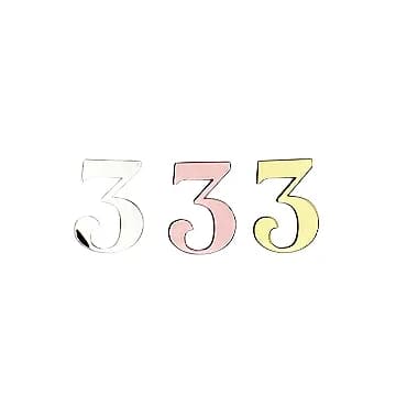 Número 3 - Topo de Bolo Acrílico