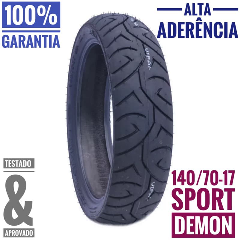 140/70-17 . Pneu Traseiro CB 300 FAZER TWISTER COMET 140 70 17