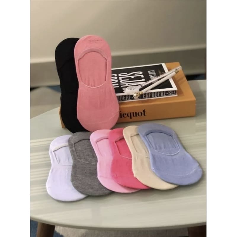 kit12pares sapatilha invisível femininas boca aberta