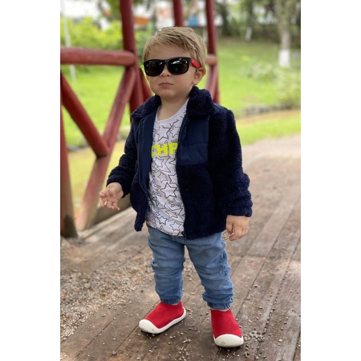 Calça Jogger Jeans Bebê Infantil 01-03 Masculina Menino