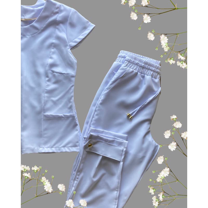 Pijama Hospitalar Cirúrgico Scrub Feminino Acinturado VariosTamanhos Scrubs Privativos
