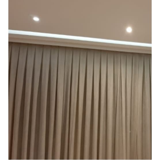 Cortina Voil Gaze de Linho com Blackout 7,00 x 2,70 mts Trilho Suiço Duplo Sala ou Quarto Escritorio