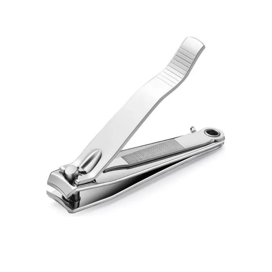 cortador de unha grande com lixa manicure pedicure aço inox corta unhas
