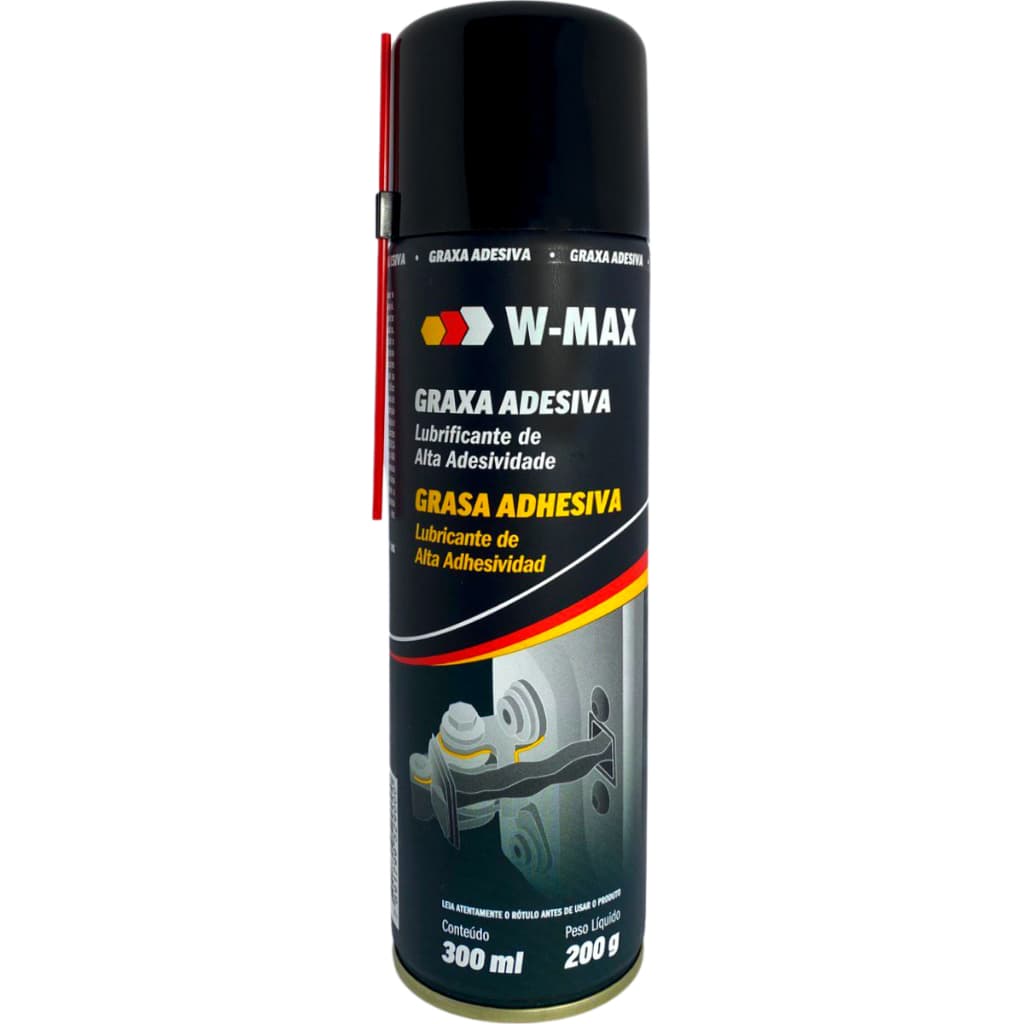 Graxa Adesiva Spray Lubrificante Líquido W-Max