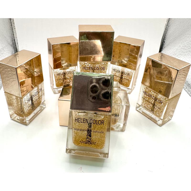 Óleo Hidratante Com Folha de ouro Para Cutícula Helen Color C/12ml