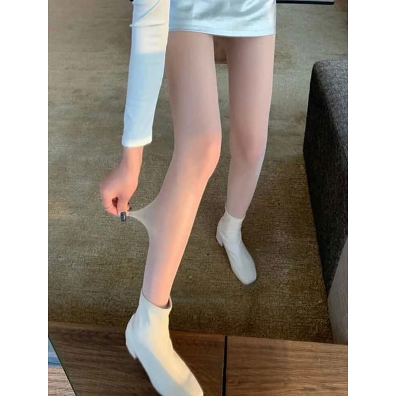 meias calça cor de pele com brilho