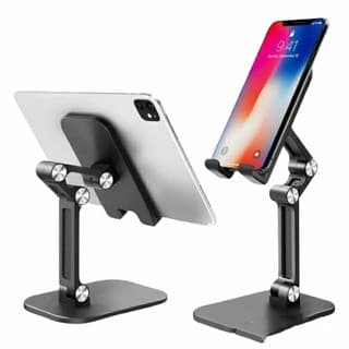 KIT 2 Suporte Celular e Tablet de Mesa Dobrável Articulado S002
