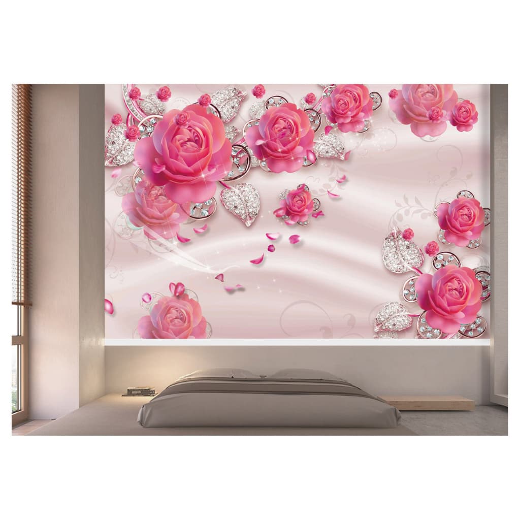 Papel de Parede Floral Flores Textura Fundo Adesivo Decoração Envelopamento Personalizado XFL114