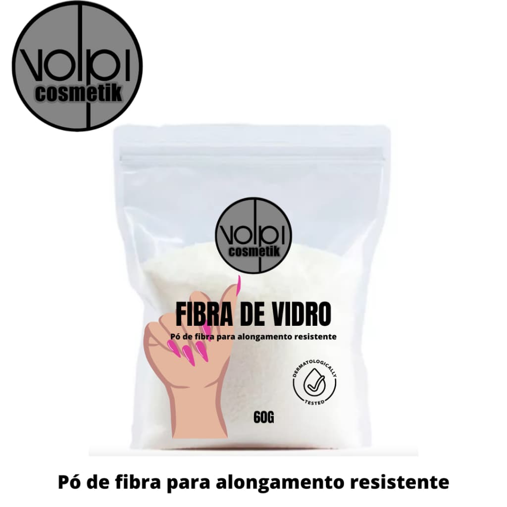 Pó da fibra de vidro para unhas de gel volp  (acrigel )100g