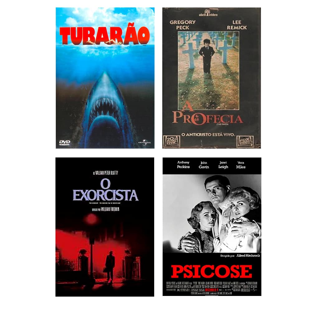 Filmes Antigos de Terror - Coleção 02 (22 Filmes - 08 DVDs)