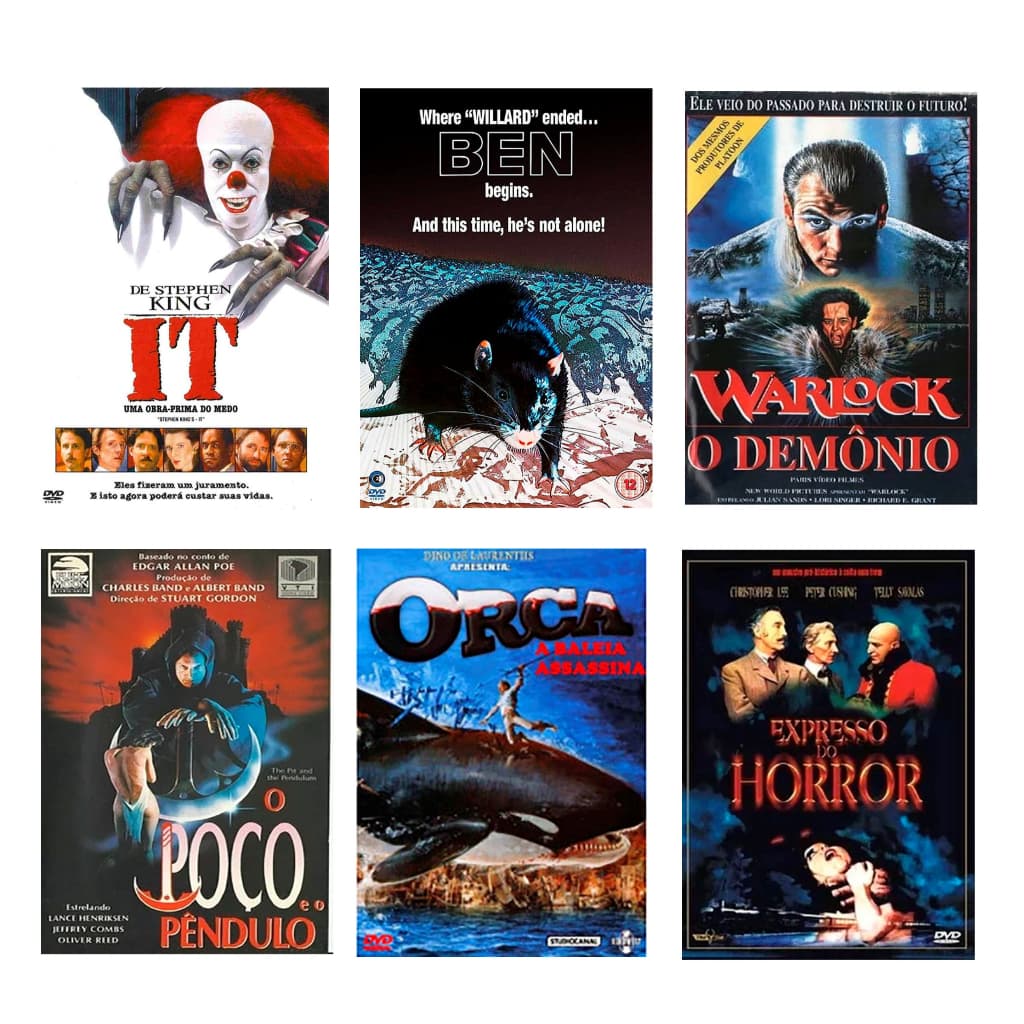 Filmes Antigos de Terror - Coleção 03 (29 Filmes - 08 DVDs)