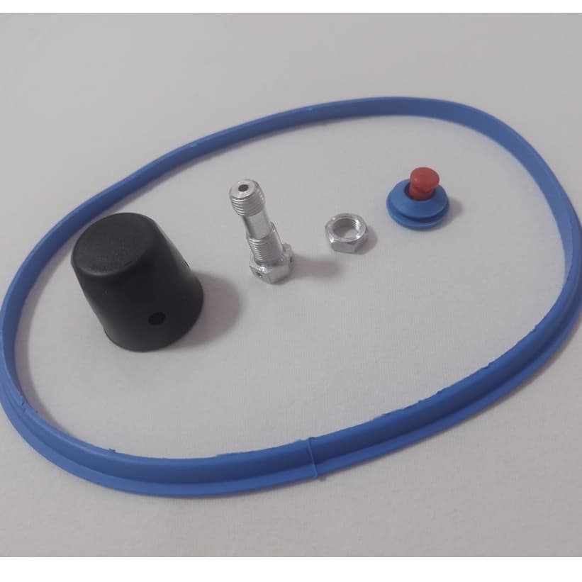 Kit para tampa panela de pressâo -1Borracha Silicone 4,5 Litros, 1 Peso de panela +Pino e Valvula de Segurança