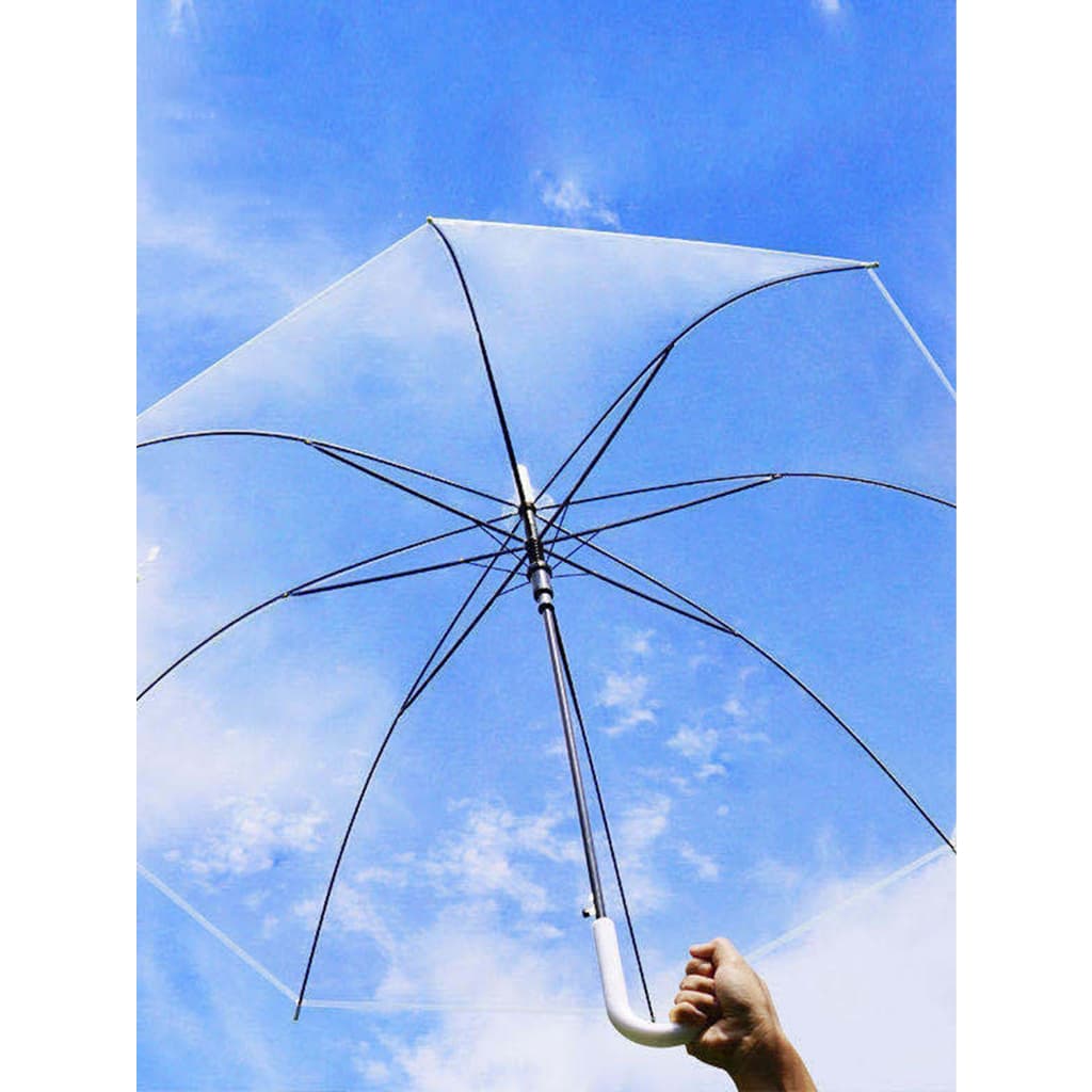Guarda Chuva Transparente Automático Eventos Decoração Adul.